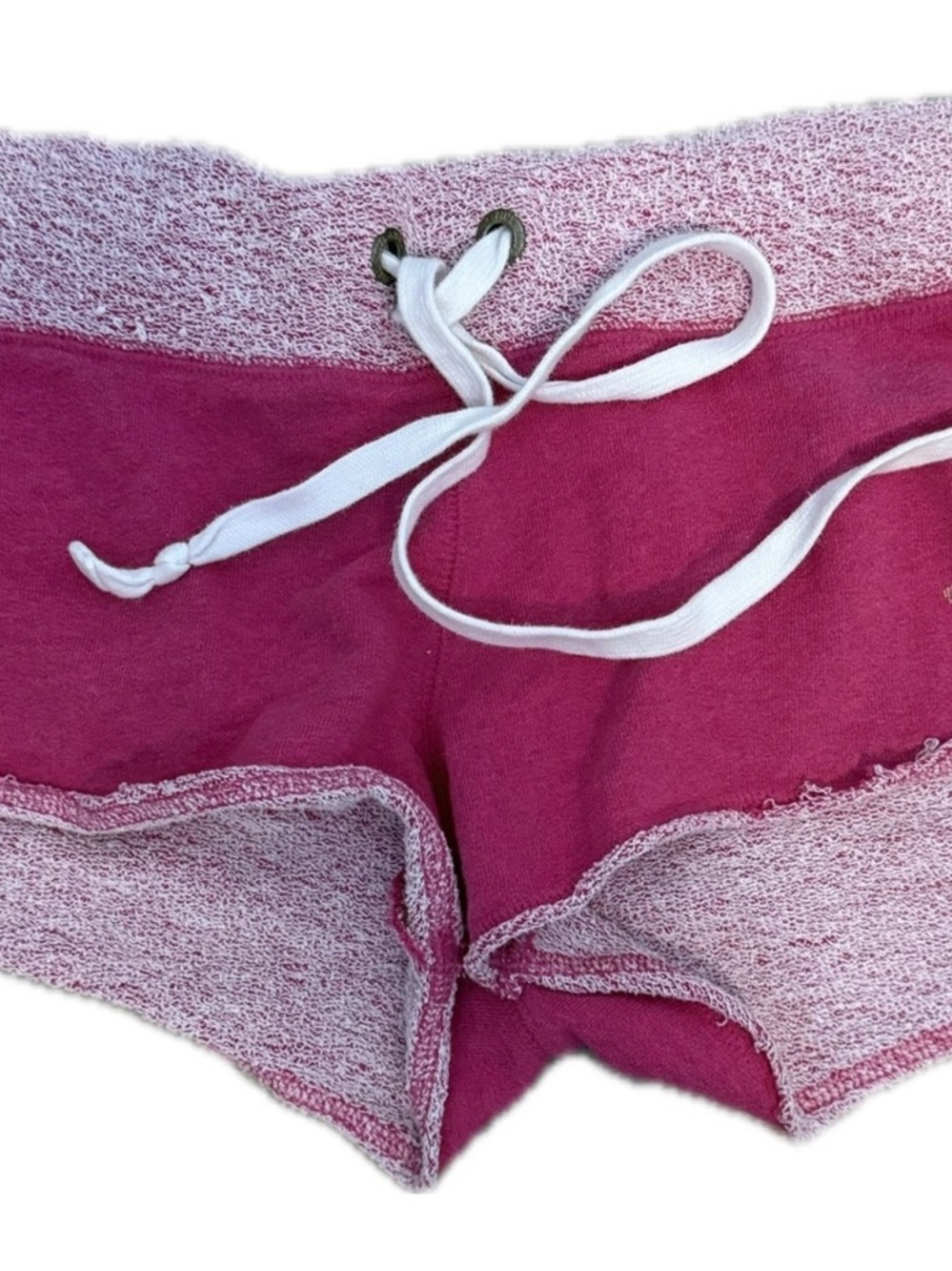 PINK Victoria's Secret Fuchsia Lounge Shorts with White Drawstring
